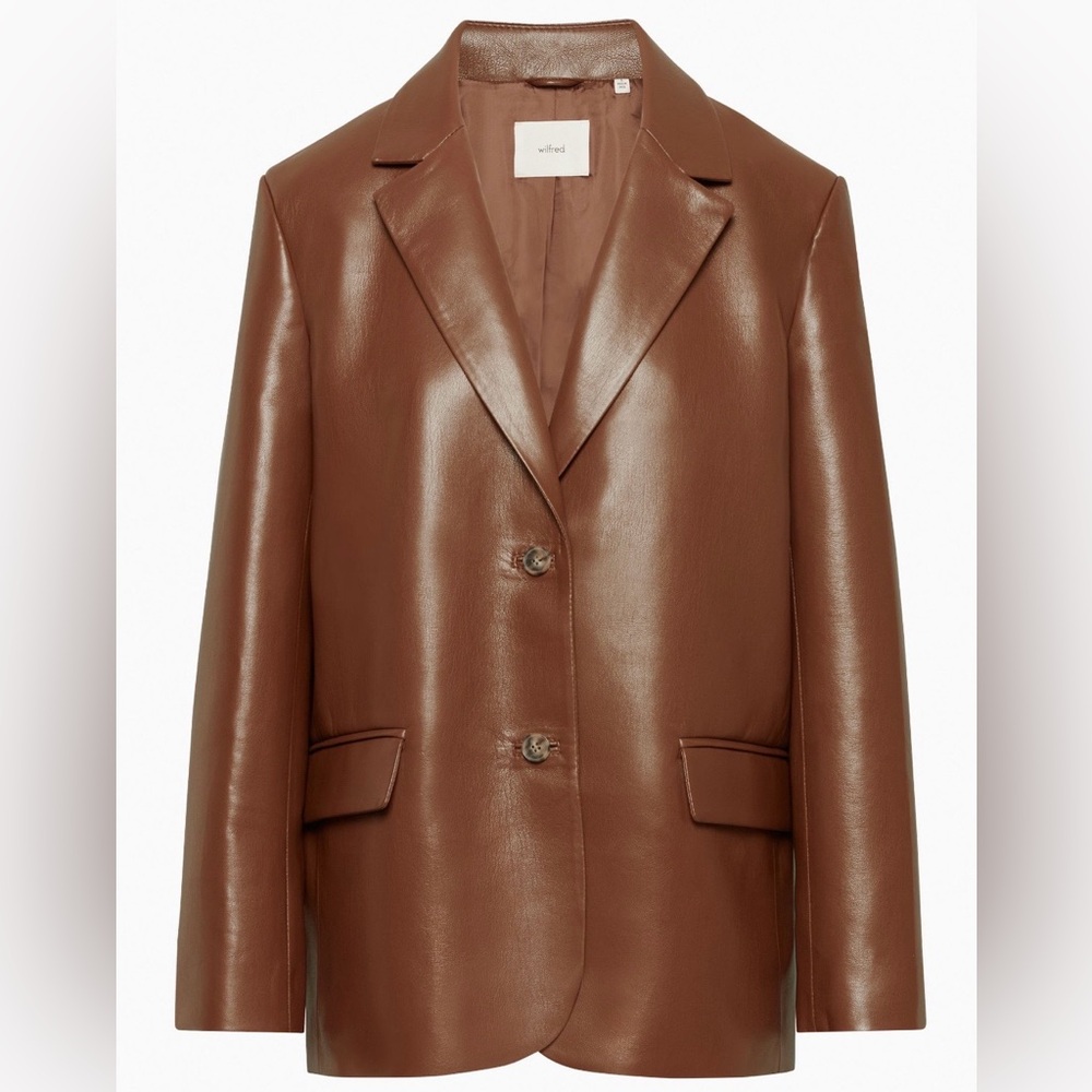 NWOT Aritzia Wilfred Memories Blazer in Cognac XS